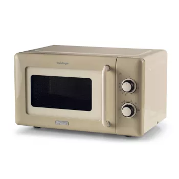 Ariete Vintage Line 3960 Vintage φούρνος μικροκυμάτων, 800 W, χωρητικότητα 20 L, 3 λειτουργίες, 5 επίπεδα μαγειρέματος, χρονοδιακόπτης, μπεζ