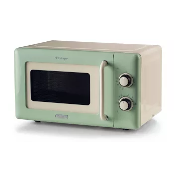 Ariete Vintage Line 3960 Vintage φούρνος μικροκυμάτων, 800 W, χωρητικότητα 20 l, 3 λειτουργίες, 5 επίπεδα ισχύος, χρονοδιακόπτης, πράσινο