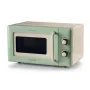 Ariete Vintage Line 3960 Vintage φούρνος μικροκυμάτων, 800 W, χωρητικότητα 20 l, 3 λειτουργίες, 5 επίπεδα ισχύος, χρονοδιακόπτης, πράσινο