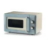 Ariete Vintage Line 3960 Vintage φούρνος μικροκυμάτων, 800 W, χωρητικότητα 20 l, 3 λειτουργίες, 5 επίπεδα μαγειρέματος, χρονοδιακόπτης, μπλε