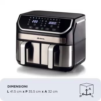 Φριτέζα αέρα Ariete 4625/00 9 L 2100 W μαύρο ασημί