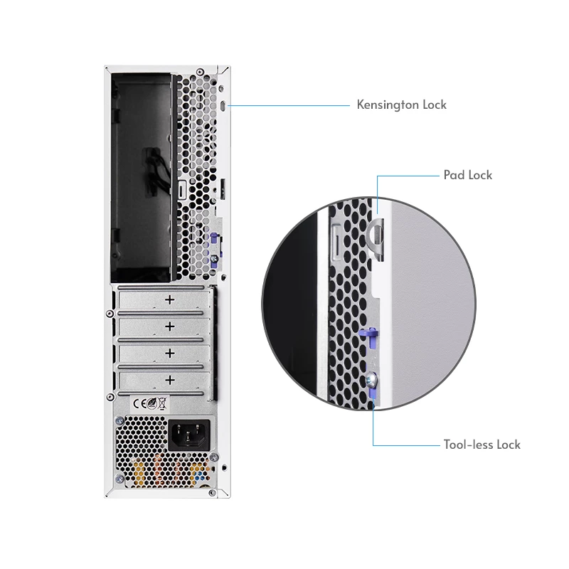 Chieftec BE-10W-300 κουτί υπολογιστή Small Form Factor (SFF) λευκό 300 W