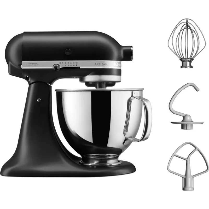 KitchenAid 5KSM125EBM μίξερ κουζίνας 300 W 4,8 L μαύρο