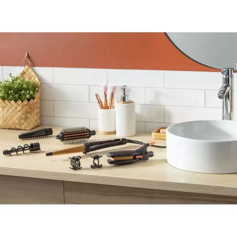 Rowenta Infinite Looks CF4231 Multistyler θερμό μαύρο, μπρούτζο 1,8 m