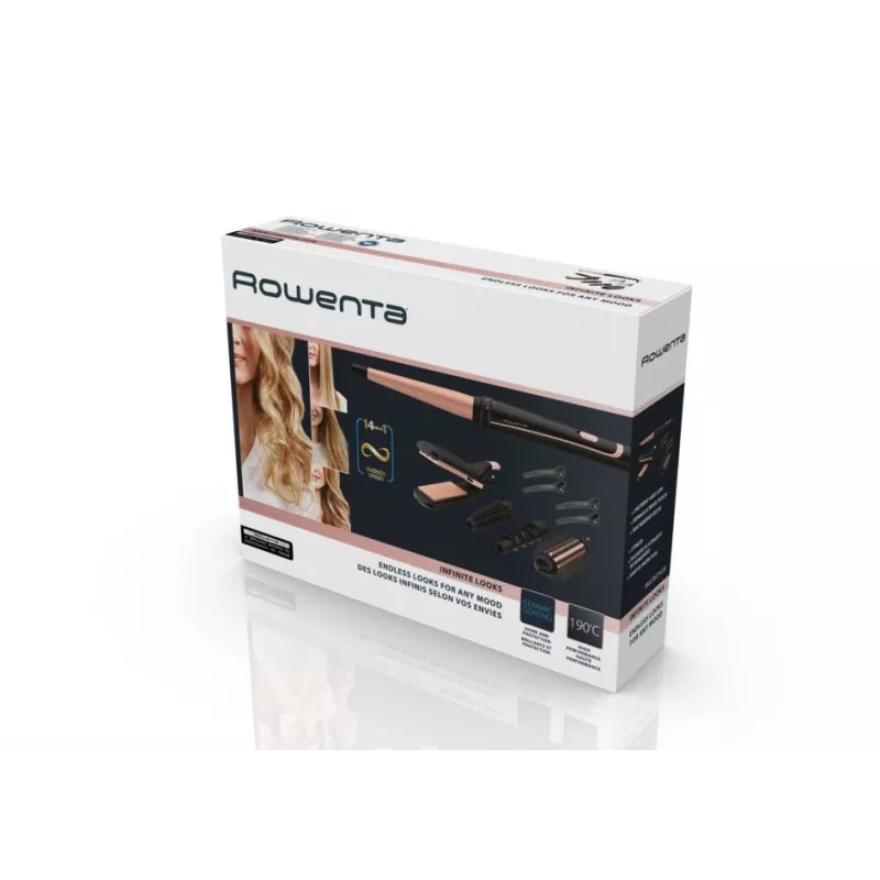 Rowenta Infinite Looks CF4231 Multistyler θερμό μαύρο, μπρούτζο 1,8 m
