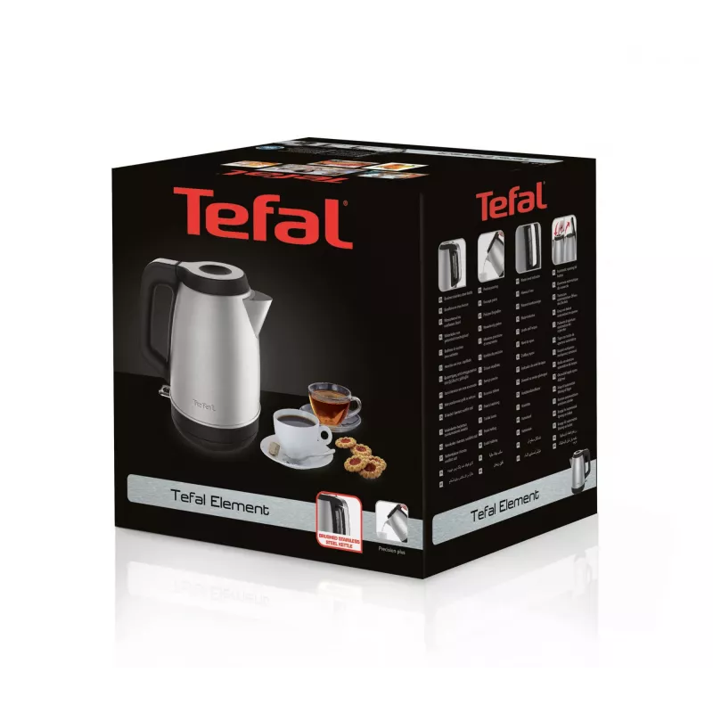 Βραστήρας Tefal KI280D 1,7 l 2400 W μαύρο, ανοξείδωτο ατσάλι