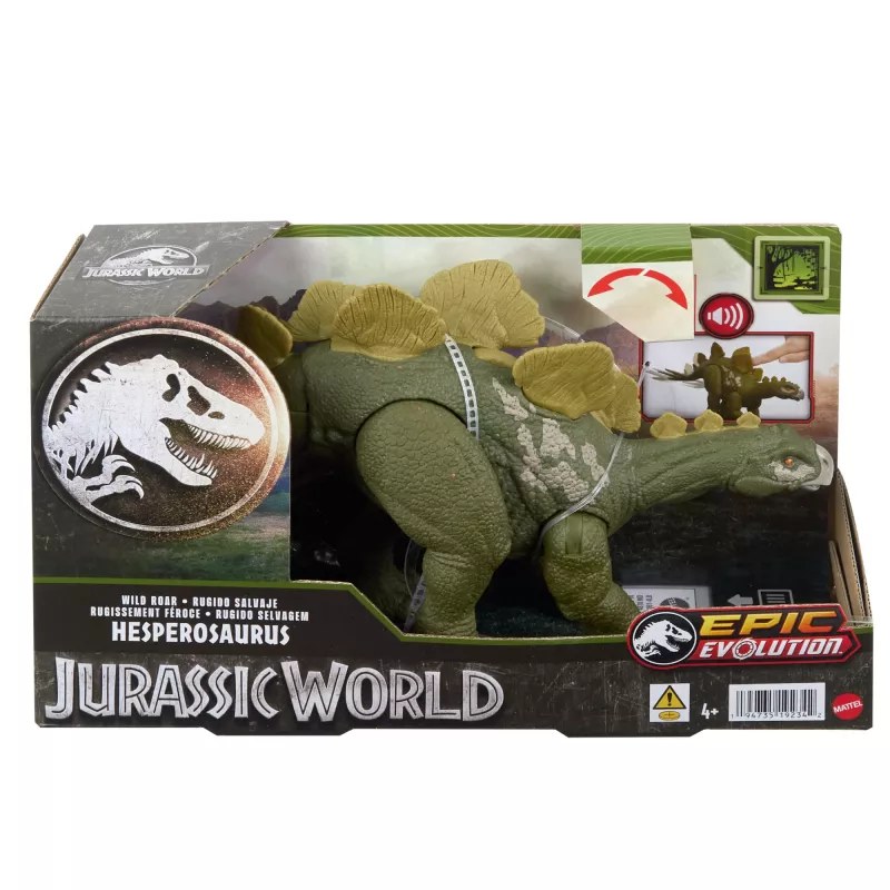 Συλλεκτική φιγούρα δράσης Mattel Jurassic World WILD ROAR Hesperosaurus