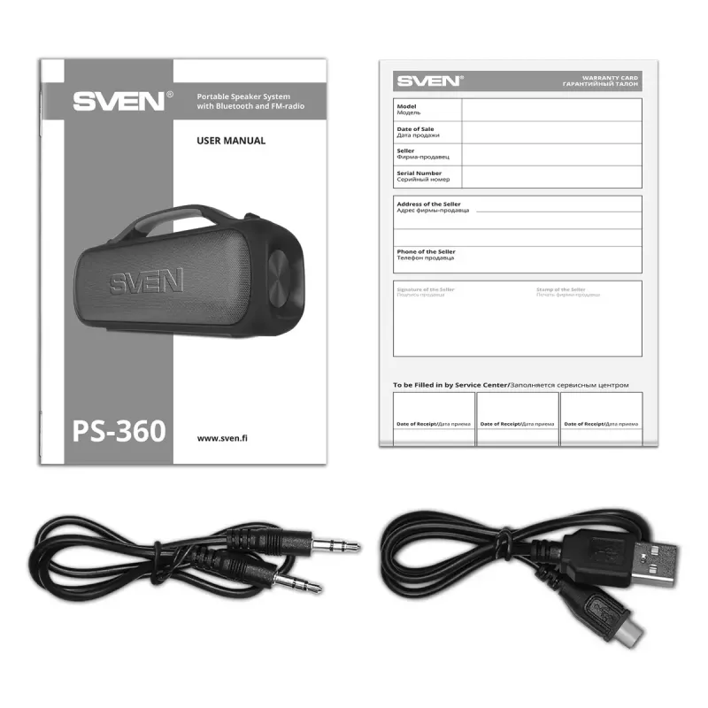 Mono Φορητό ηχείο SVEN PS-360 μαύρο