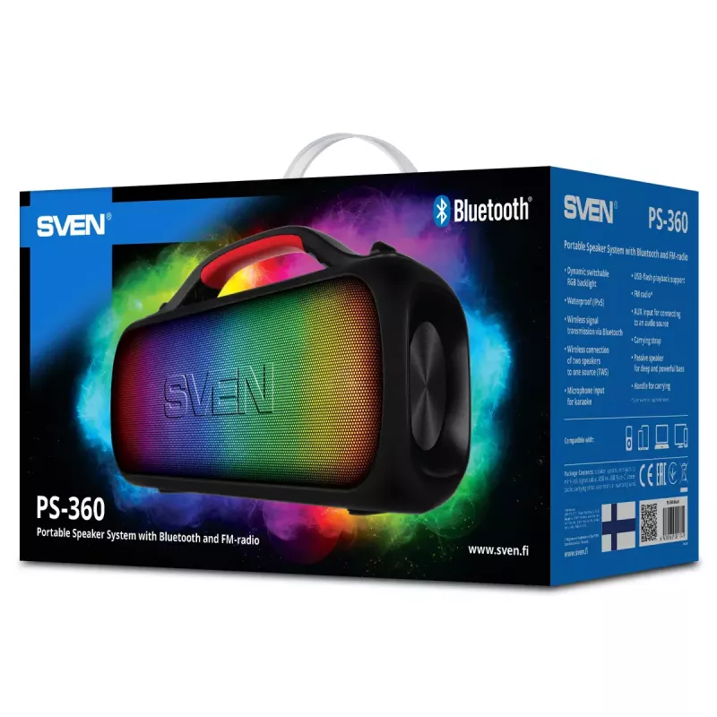 Mono Φορητό ηχείο SVEN PS-360 μαύρο
