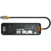 Canyon DS-13 CNS-TDS13 διανομέας USB-C 7 σε 1, HDMI 4K, 3x USB 3.0, USB-C PD 100W, συσκευή ανάγνωσης SD/microSD, διάφανο Space Grey