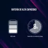 Lorgar TRIX-510 χειριστήριο παιχνιδιών, μαύρο, BT5.0, ενσωματωμένη μπαταρία 600 mAh, Type-C