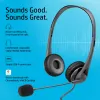 HP Stereo USB Headset G2, ενσύρματο, γραφείο/callcenter, 90 g, headset, μαύρο