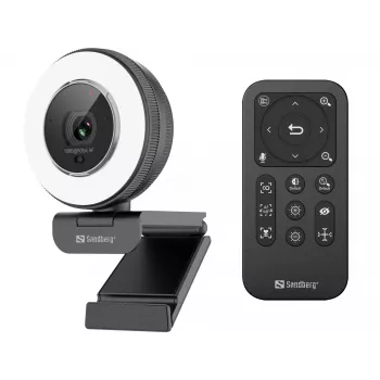 Webcam Sandberg Streamer USB Webcam Pro Elite 2560x1440 60fps μαύρη