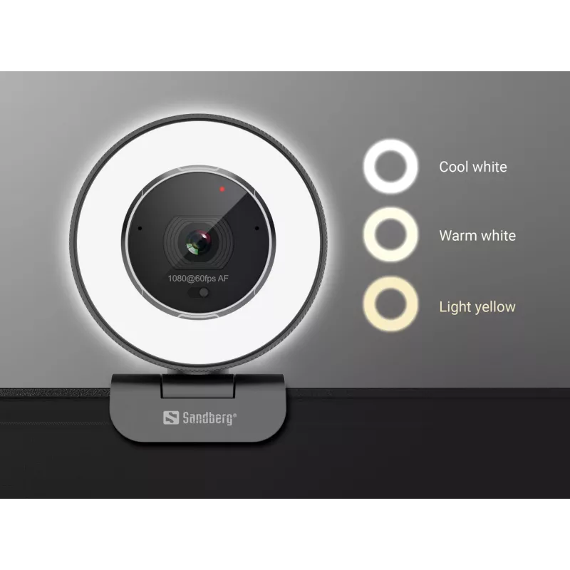 Webcam Sandberg Streamer USB Webcam Pro Elite 2560x1440 60fps μαύρη
