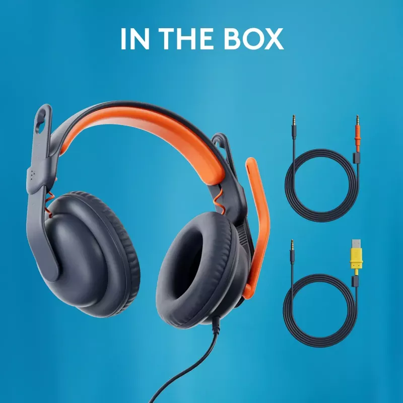 Headset Logitech Zone Learn On Ear 3.5mm jack