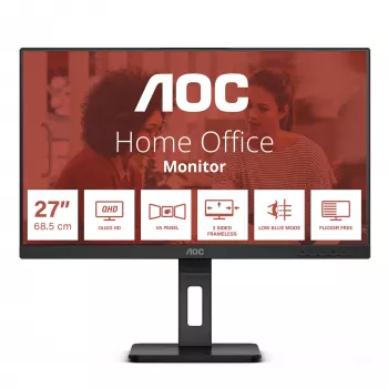 Οθόνη υπολογιστή AOC Q27E3UMF 68,6 cm (27 ίντσες) 2560 x 1440 Pixel Quad HD μαύρη