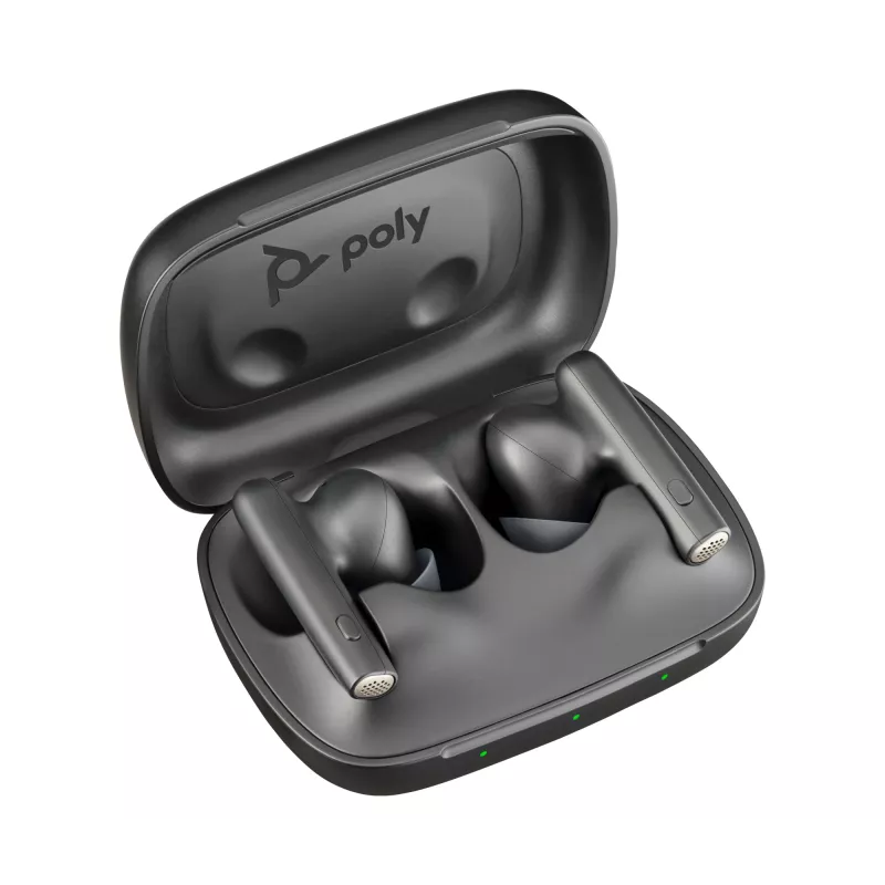 HP Poly Poly Voyager Free 60 UC Carbon μαύρα ακουστικά earbuds +BT700 USB-A adapter +Basic Charge Case