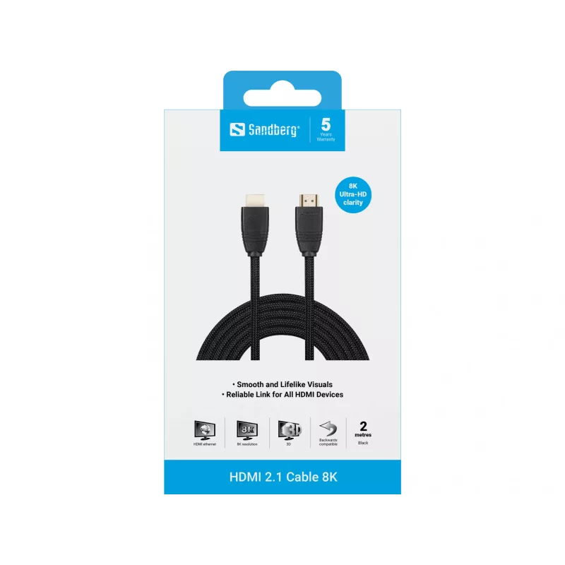 Καλώδιο HDMI Sandberg HDMI 2.1 8K 2m