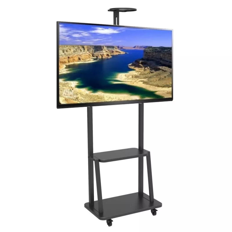 Βάση οθόνης σήμανσης Techly ICA-TR33 177,8 cm (70 ίντσες) μαύρη