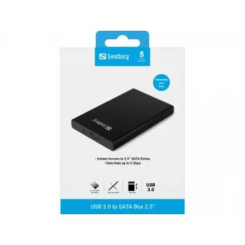 Θήκη HDD/SSD Sandberg USB 3.0 to SATA Box 2.5''