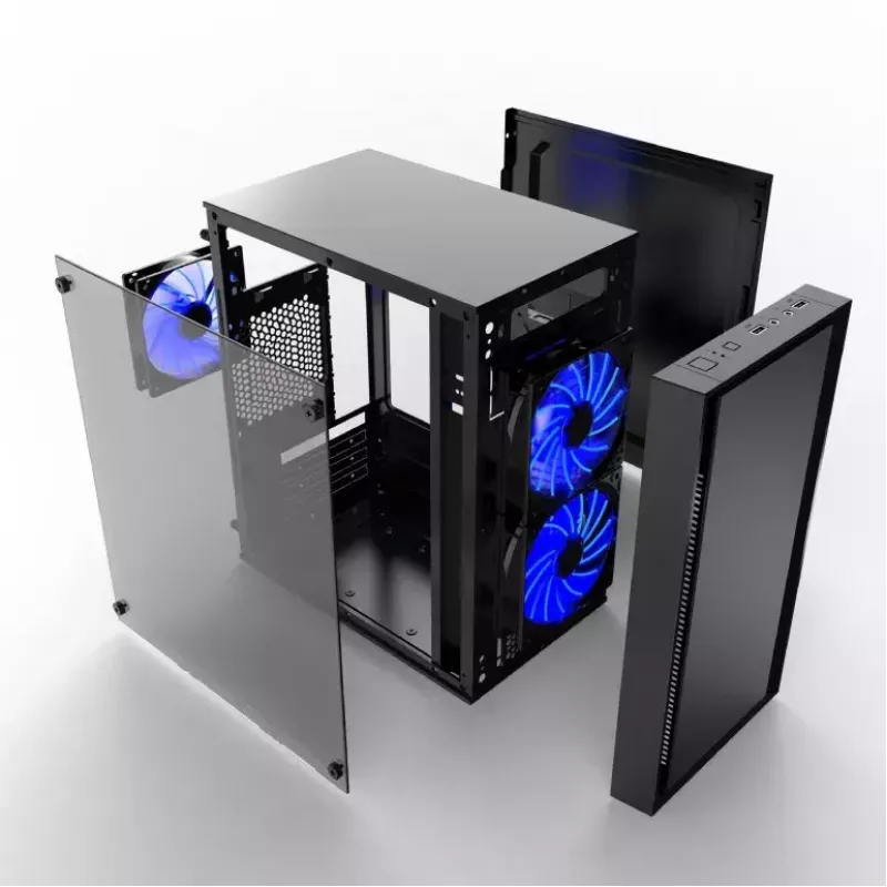Κουτί υπολογιστή Gembird CCC-FORNAX-960B Midi Tower μαύρο