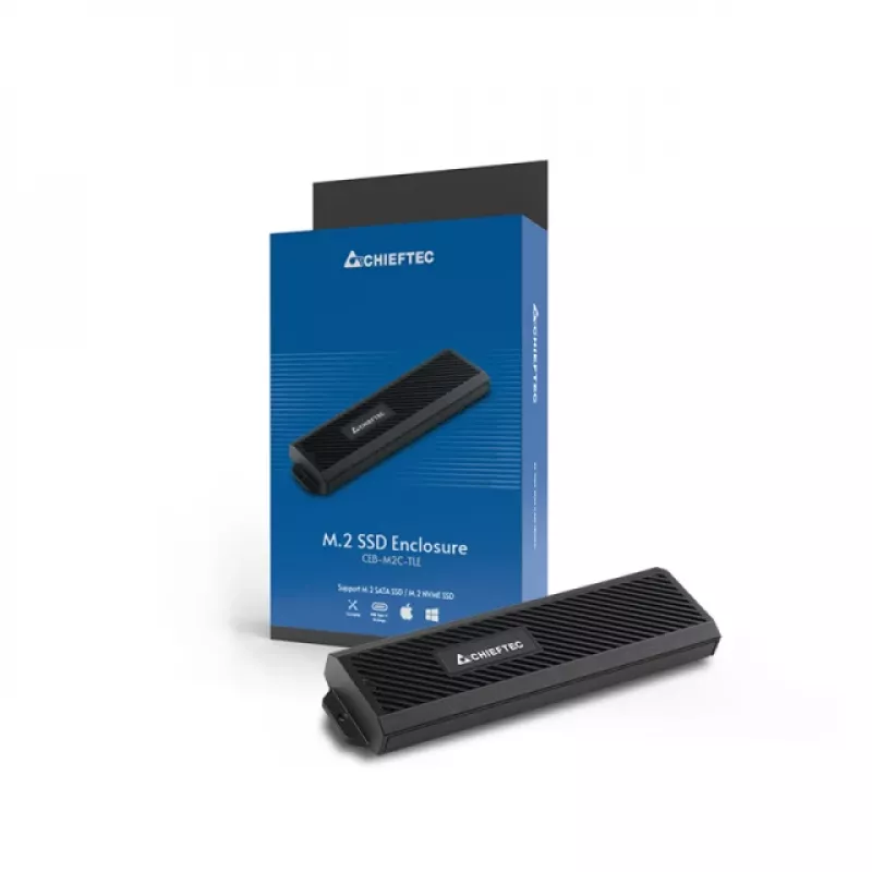 Chieftec CEB-M2C-TLE - Θήκη αποθήκευσης - M.2 - M.2 NVMe Card - USB 3.2 (Gen 2)