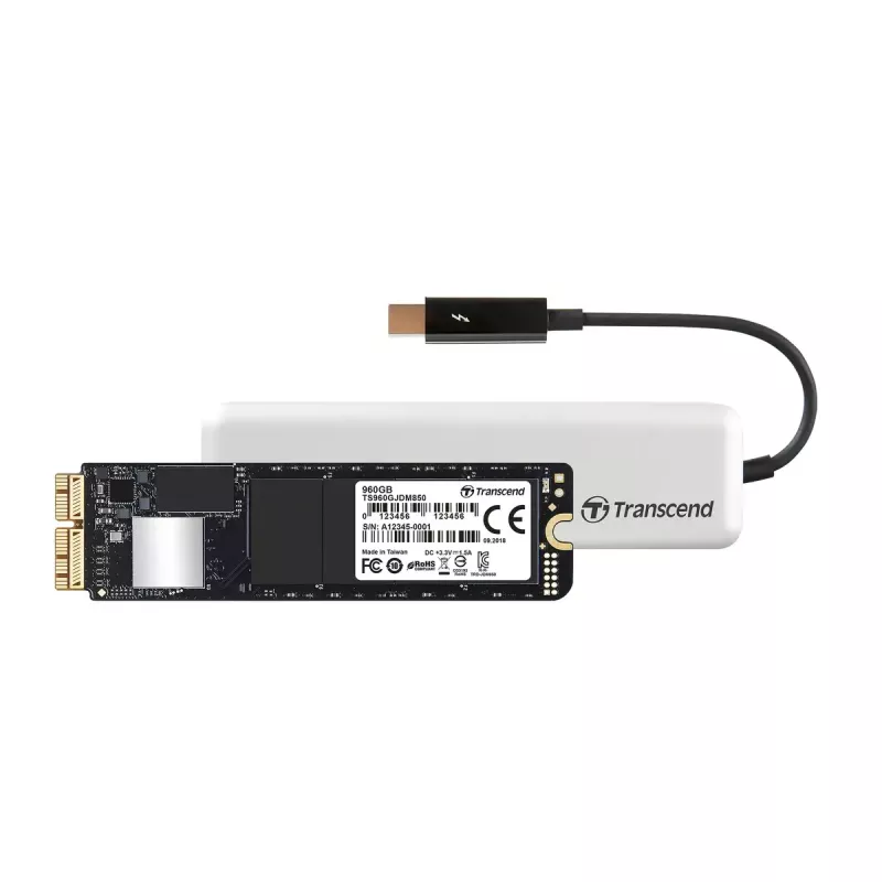 SSD Transcend JetDrive 855 960 GB NVMe PCIe για Mac, με θήκη Thunderbolt (TS960GJDM855)