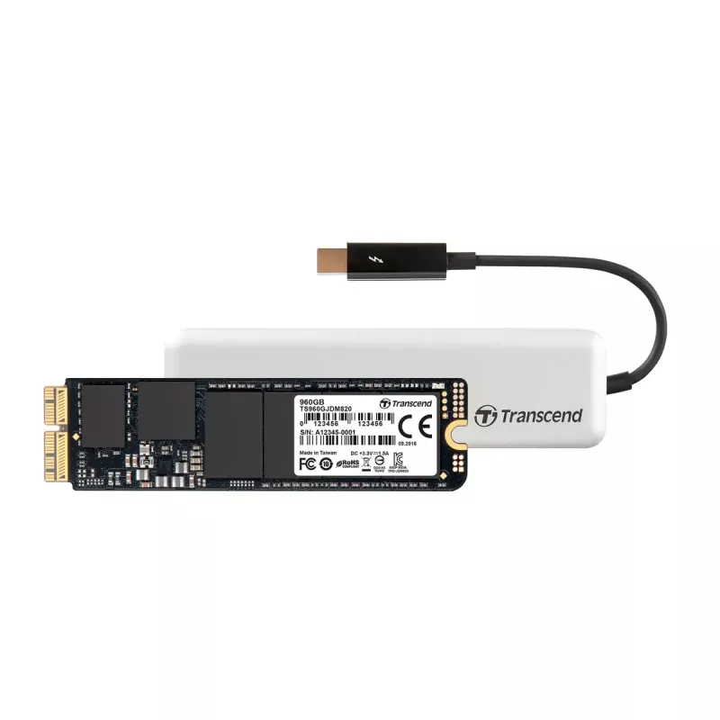 SSD Transcend JetDrive 855 960 GB NVMe PCIe για Mac, με θήκη Thunderbolt (TS960GJDM855)