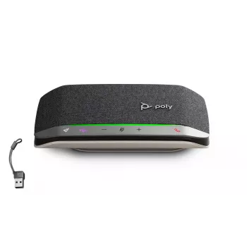 HP Poly Sync 20-M Speakerphone USB-C/A Adapter, Μαύρο, Windows 10, Windows 11, MacOS, 20 h, CCC, CB, EAC, RoHS, BIS, Federal Communications Commission (FCC), CE, BSMI, 34 mm