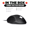 HP OMEN Vector Ποντίκι, Δεξιόχειρας, IR-LED, USB Type-A, 16000 DPI, 1 ms, Μαύρο
