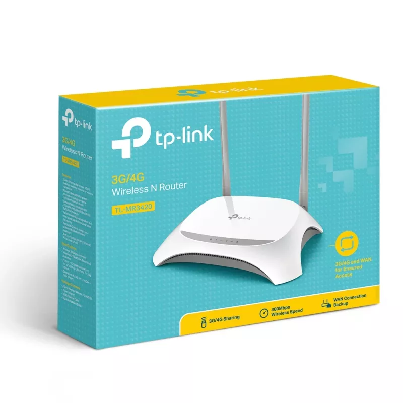 TP-Link TL-MR3420 Router WLAN Fast Ethernet Single-Band (2,4 GHz) Μαύρο, Λευκό