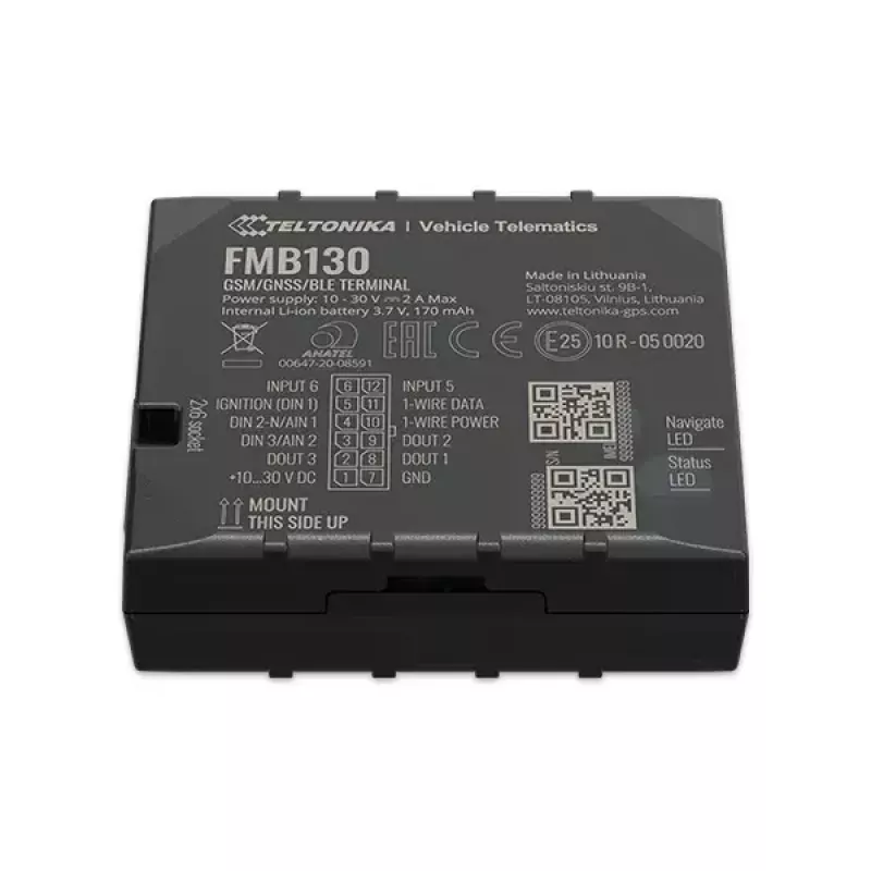 GPS-Tracker Teltonika FMB130 Αυτοκίνητο Μαύρο