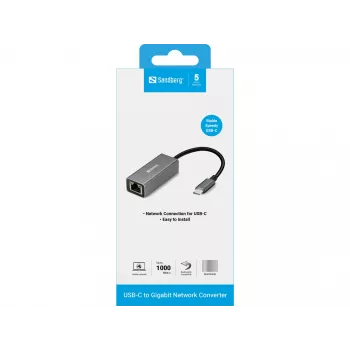 Προσαρμογέας δικτύου Sandberg USB-C Gigabit 136-04