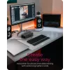 ICY BOX IB-DK8801-TB4 Ενσύρματο Thunderbolt 4 Ανθρακί, Μαύρο