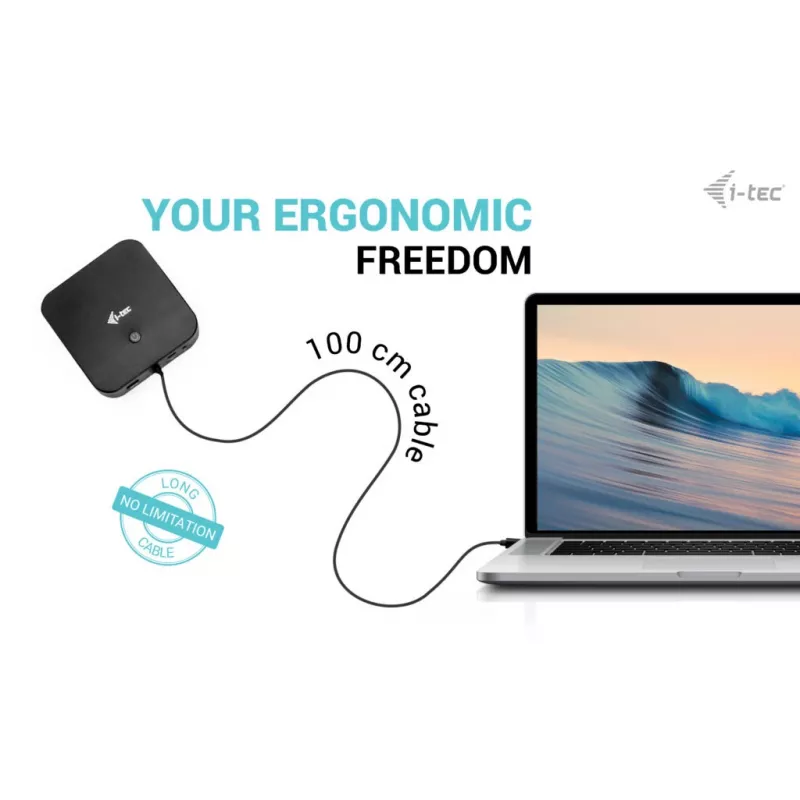 i-tec USB-C HDMI Dual DP Σταθμός σύνδεσης με Power Delivery 100 W