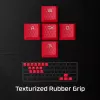 HyperX Rubber Keycaps - Σετ αξεσουάρ gaming - Κόκκινο (US-Layout)