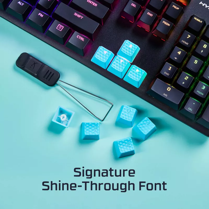 HyperX Rubber Keycaps - Σετ αξεσουάρ gaming - Κόκκινο (US-Layout)