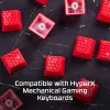 HyperX Rubber Keycaps - Σετ αξεσουάρ gaming - Κόκκινο (US-Layout)