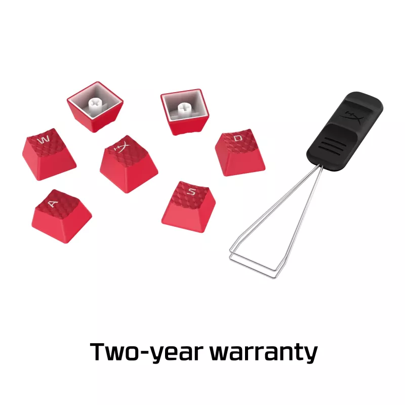 HyperX Rubber Keycaps - Σετ αξεσουάρ gaming - Κόκκινο (US-Layout)