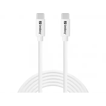 Sandberg USB-C USB-C 65W 2M SAVER, 2 m, USB C, USB C, USB 2.0, λευκό