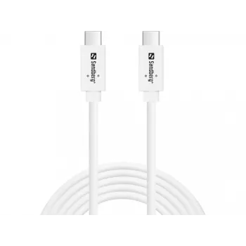 Καλώδιο Sandberg USB-C>C USB 3.1 G2 100W 2M λευκό