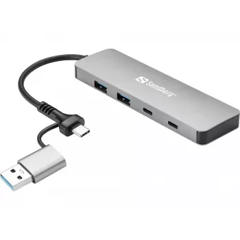 Hub Sandberg USB-C/A σε 2xUSB-A+2xUSB-C