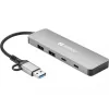 Hub Sandberg USB-C/A σε 2xUSB-A+2xUSB-C