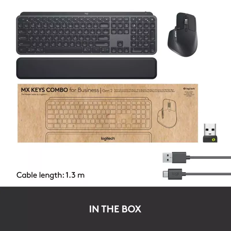 Σετ πληκτρολογίου-ποντικιού Logitech MX Keys Combo for Business Gen 2