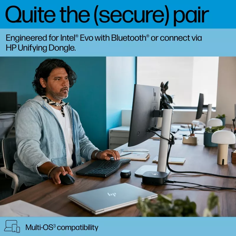 HP 685 Comfort Dual-Mode σετ πληκτρολογίου και ποντικιού Full-Size Wireless Bluetooth