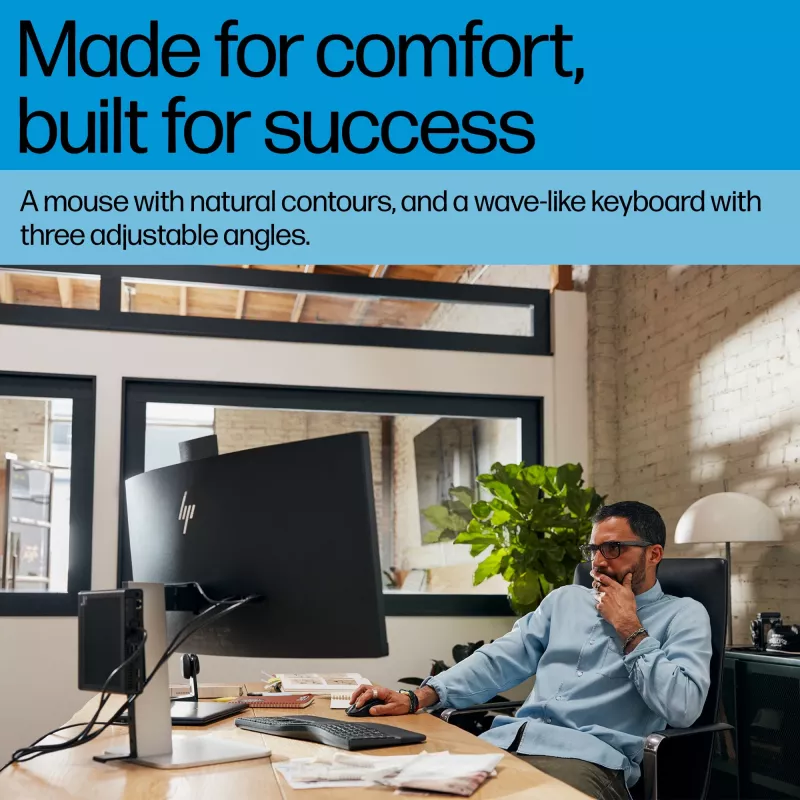 HP 685 Comfort Dual-Mode σετ πληκτρολογίου και ποντικιού Full-Size Wireless Bluetooth