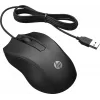 Ενσύρματο ποντίκι HP 100, αμφίχειρο, οπτικό, USB Type-A, 1600 DPI, μαύρο