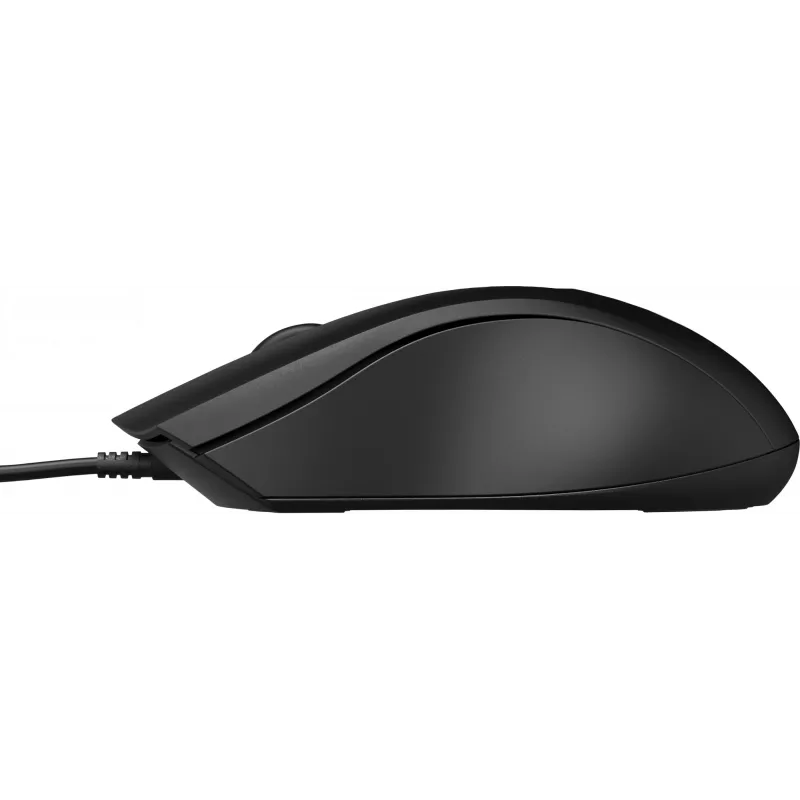 Ενσύρματο ποντίκι HP 100, αμφίχειρο, οπτικό, USB Type-A, 1600 DPI, μαύρο