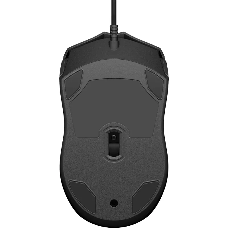 Ενσύρματο ποντίκι HP 100, αμφίχειρο, οπτικό, USB Type-A, 1600 DPI, μαύρο