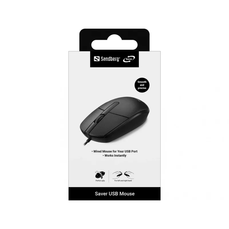 Ποντίκι Sandberg Saver USB, αμφίχειρο, USB Type-A
